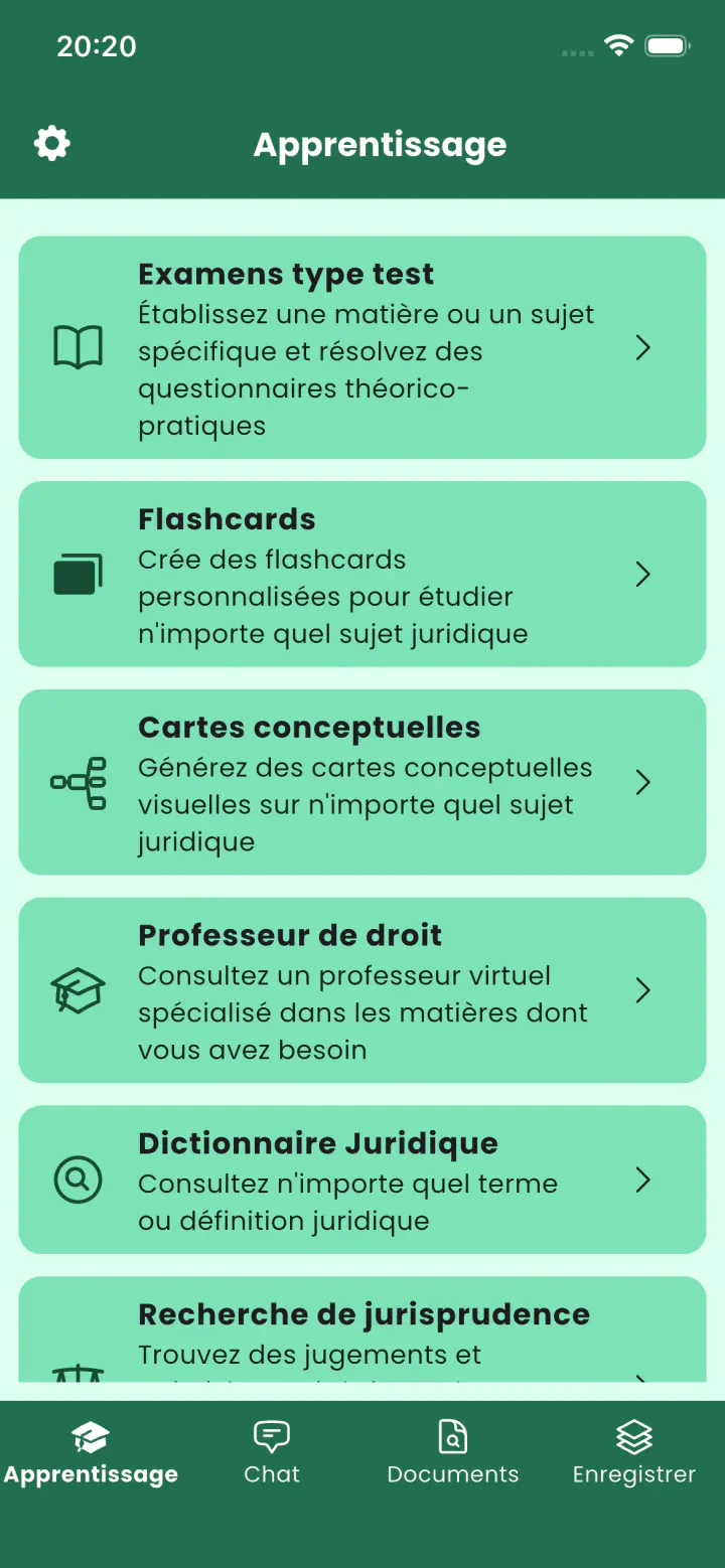 Capture 15 de l’application Legal Assistant AI